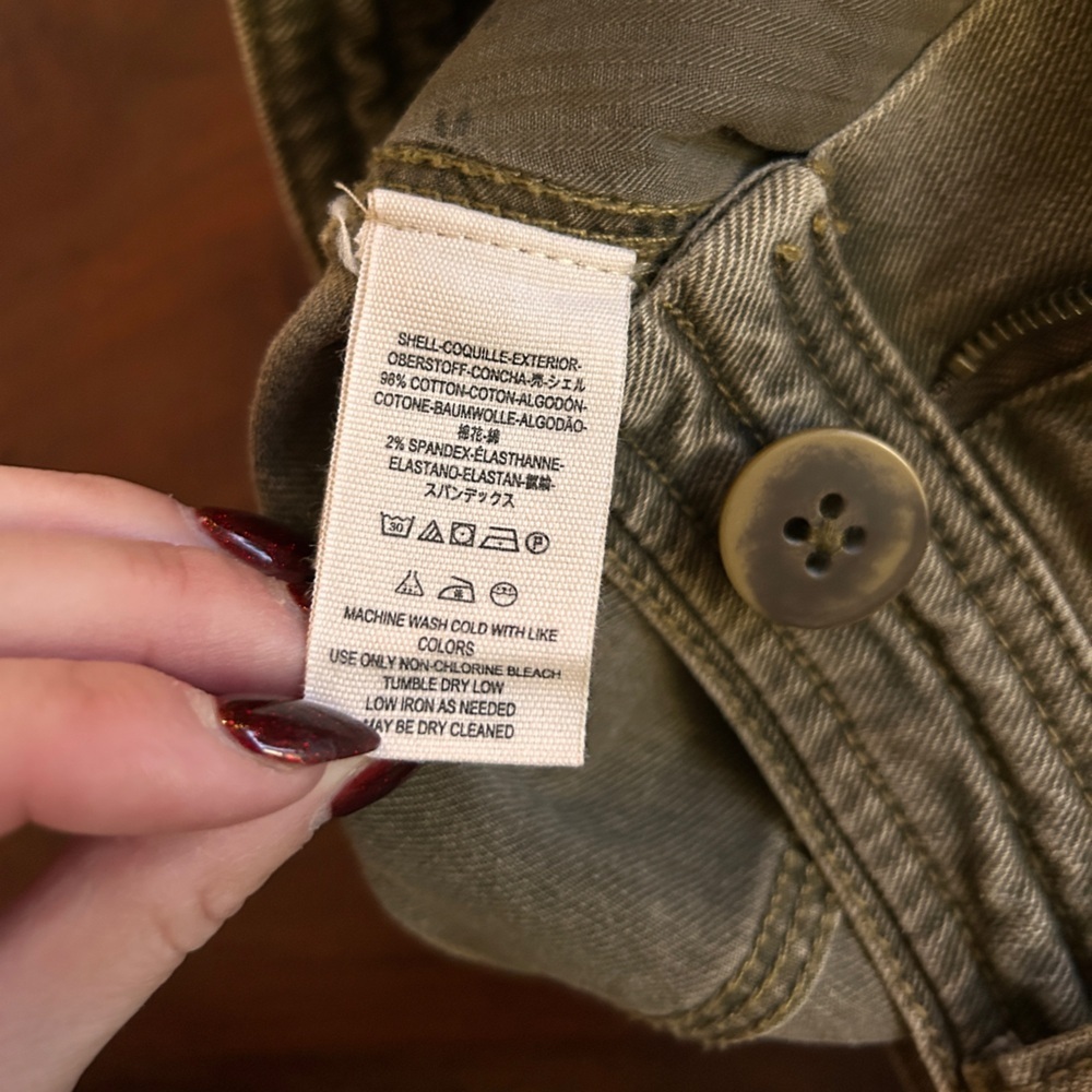 We The Free Distressed Mini Skirt Lennox Seamed Free People Brown Sz 25 - Picture 7 of 8